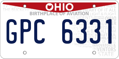 OH license plate GPC6331