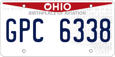OH license plate GPC6338