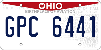 OH license plate GPC6441