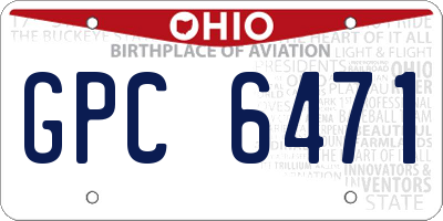 OH license plate GPC6471