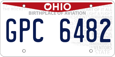 OH license plate GPC6482