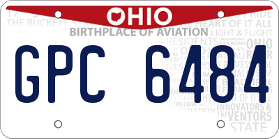 OH license plate GPC6484