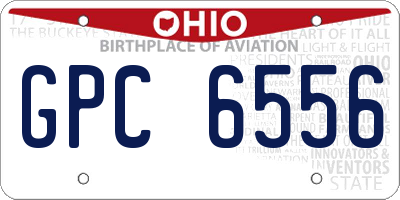 OH license plate GPC6556