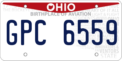 OH license plate GPC6559
