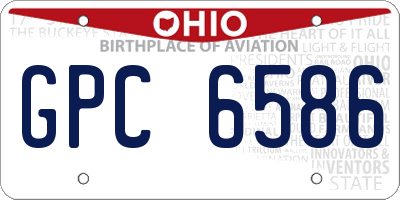 OH license plate GPC6586
