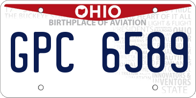 OH license plate GPC6589