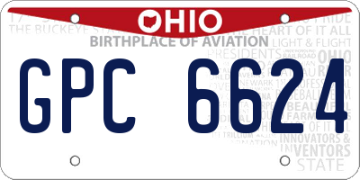 OH license plate GPC6624