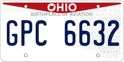 OH license plate GPC6632