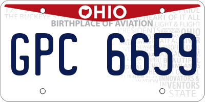 OH license plate GPC6659