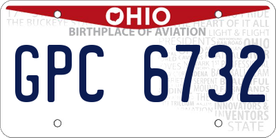 OH license plate GPC6732
