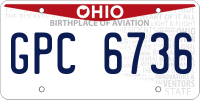 OH license plate GPC6736