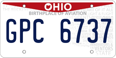 OH license plate GPC6737