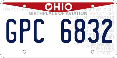 OH license plate GPC6832