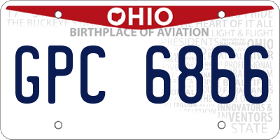 OH license plate GPC6866
