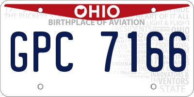 OH license plate GPC7166