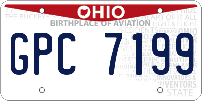 OH license plate GPC7199