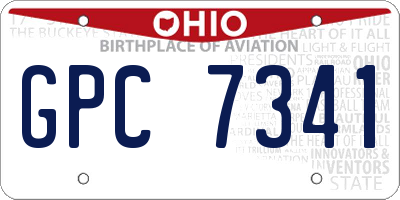 OH license plate GPC7341