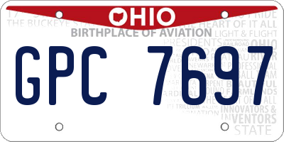 OH license plate GPC7697