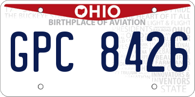 OH license plate GPC8426