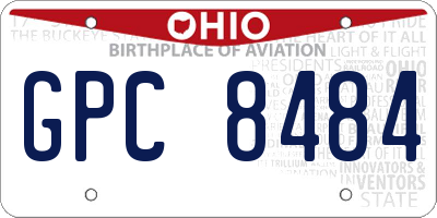 OH license plate GPC8484
