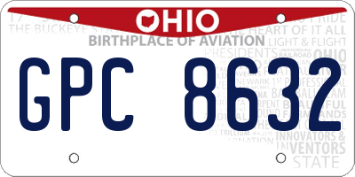 OH license plate GPC8632