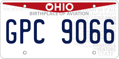 OH license plate GPC9066