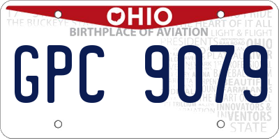 OH license plate GPC9079