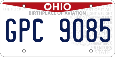 OH license plate GPC9085