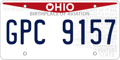 OH license plate GPC9157