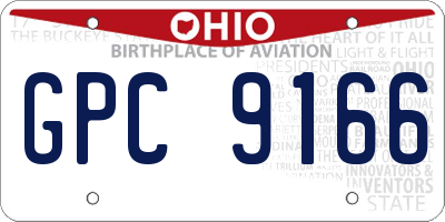 OH license plate GPC9166