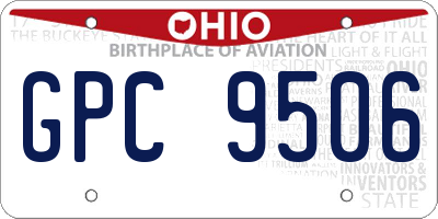 OH license plate GPC9506