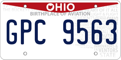 OH license plate GPC9563