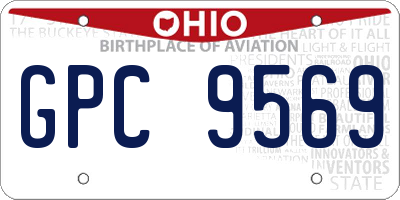 OH license plate GPC9569