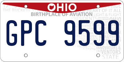 OH license plate GPC9599