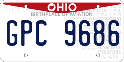 OH license plate GPC9686