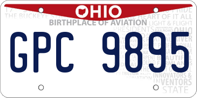 OH license plate GPC9895