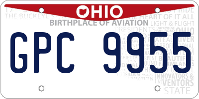 OH license plate GPC9955