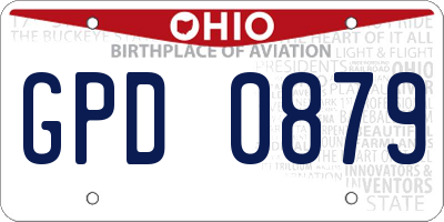 OH license plate GPD0879
