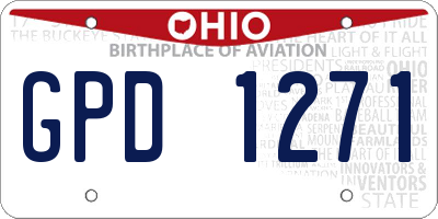 OH license plate GPD1271