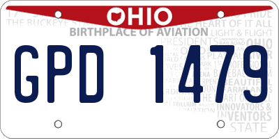 OH license plate GPD1479