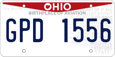 OH license plate GPD1556