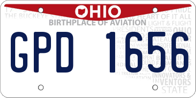 OH license plate GPD1656