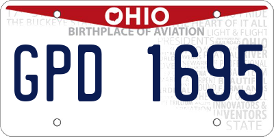 OH license plate GPD1695