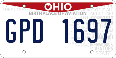 OH license plate GPD1697