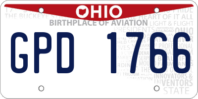 OH license plate GPD1766