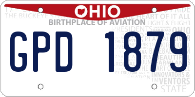 OH license plate GPD1879