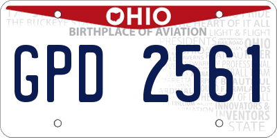 OH license plate GPD2561