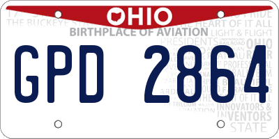 OH license plate GPD2864