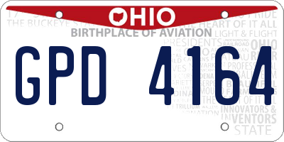OH license plate GPD4164