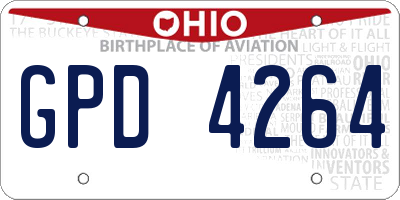 OH license plate GPD4264